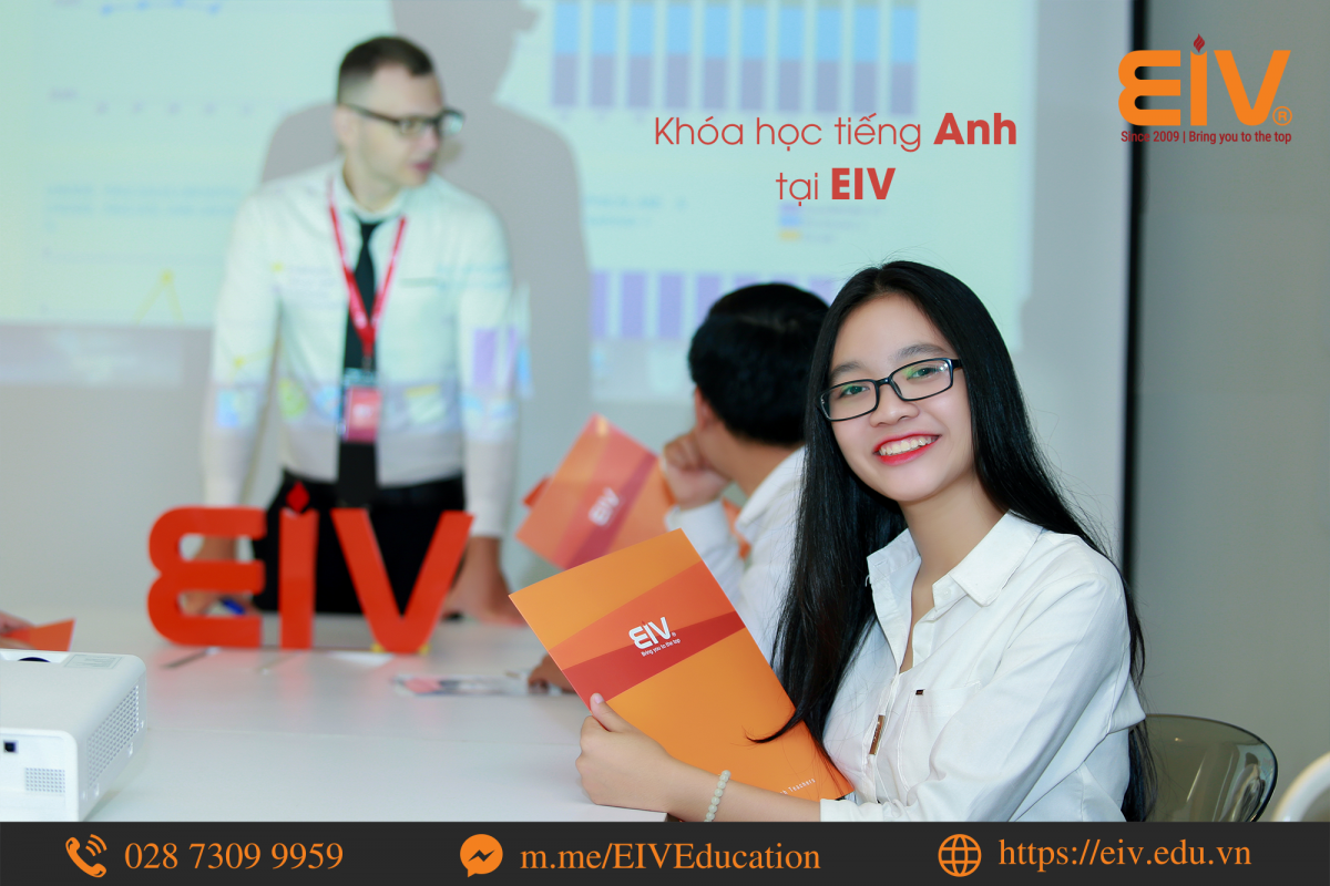 Khóa học tiếng Anh tại EIV giúp người học rèn luyện tiếng Anh cũng như kiến thức chuyên ngành