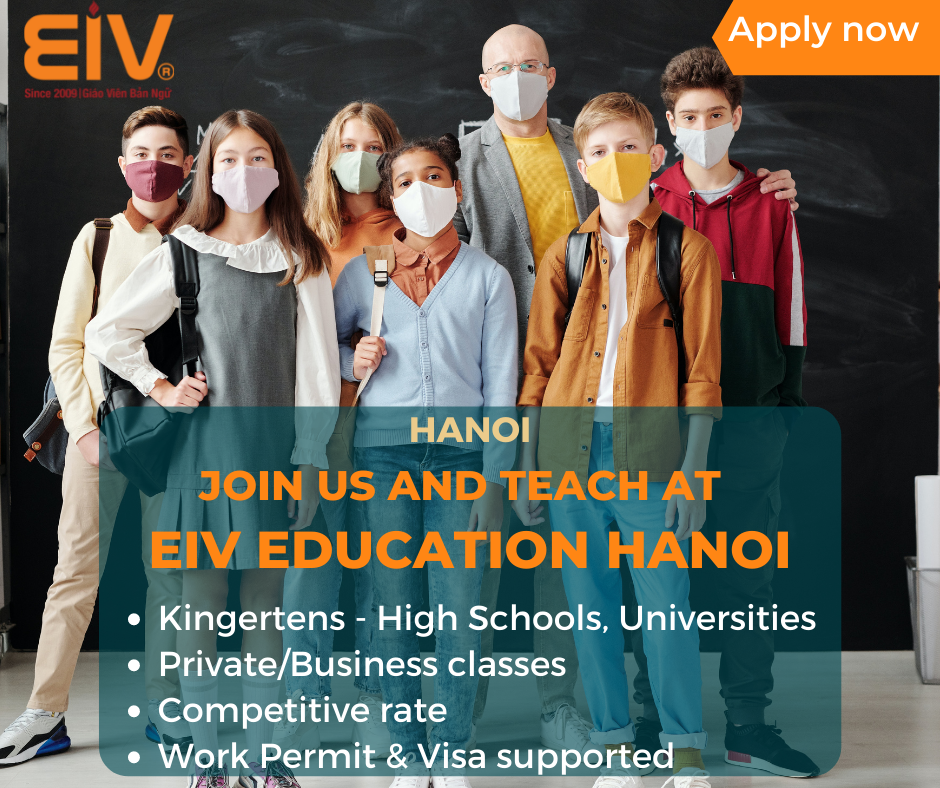 EIV Eucation Hanoi – Looking For Full-Time and Part-Time Teachers