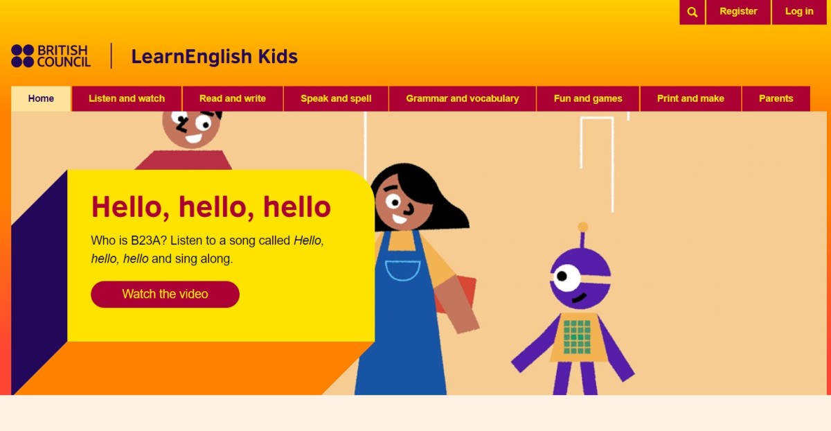 Learning English Kids - British Council - là trang Web học tiếng Anh cho trẻ em hay nhất