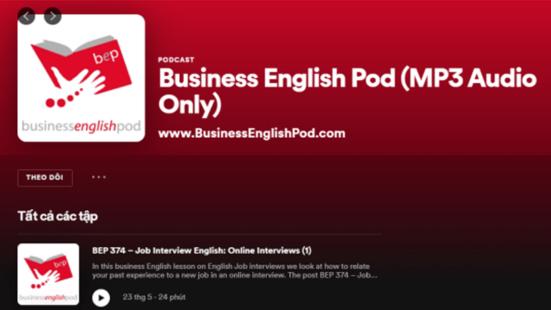 Podcast học tiếng Anh chuyên ngành kinh tế