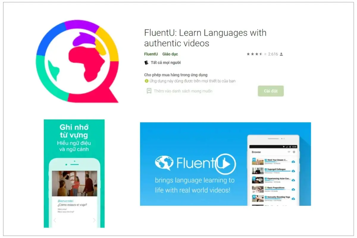 FluentU - Học Qua Video Thực Tế