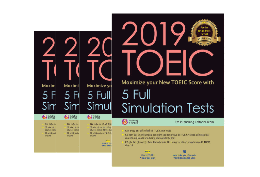 Sách 2019 TOEIC - 5 Full Simulation Tests