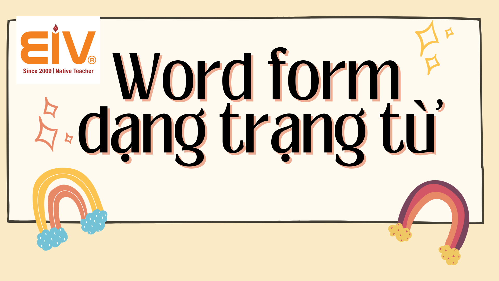 Word form dạng trạng từ