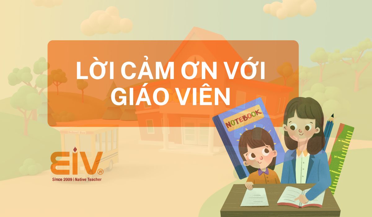 Loi cam on bang tieng Anh voi giao vien