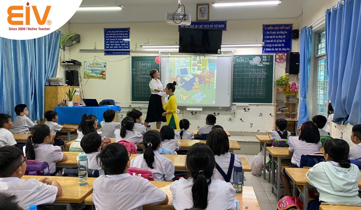 EIV Education cung ứng Giáo viên bản ngữ cho trường tiểu học Phan Huy Ích - Q Tân Bình( TP.HCM)