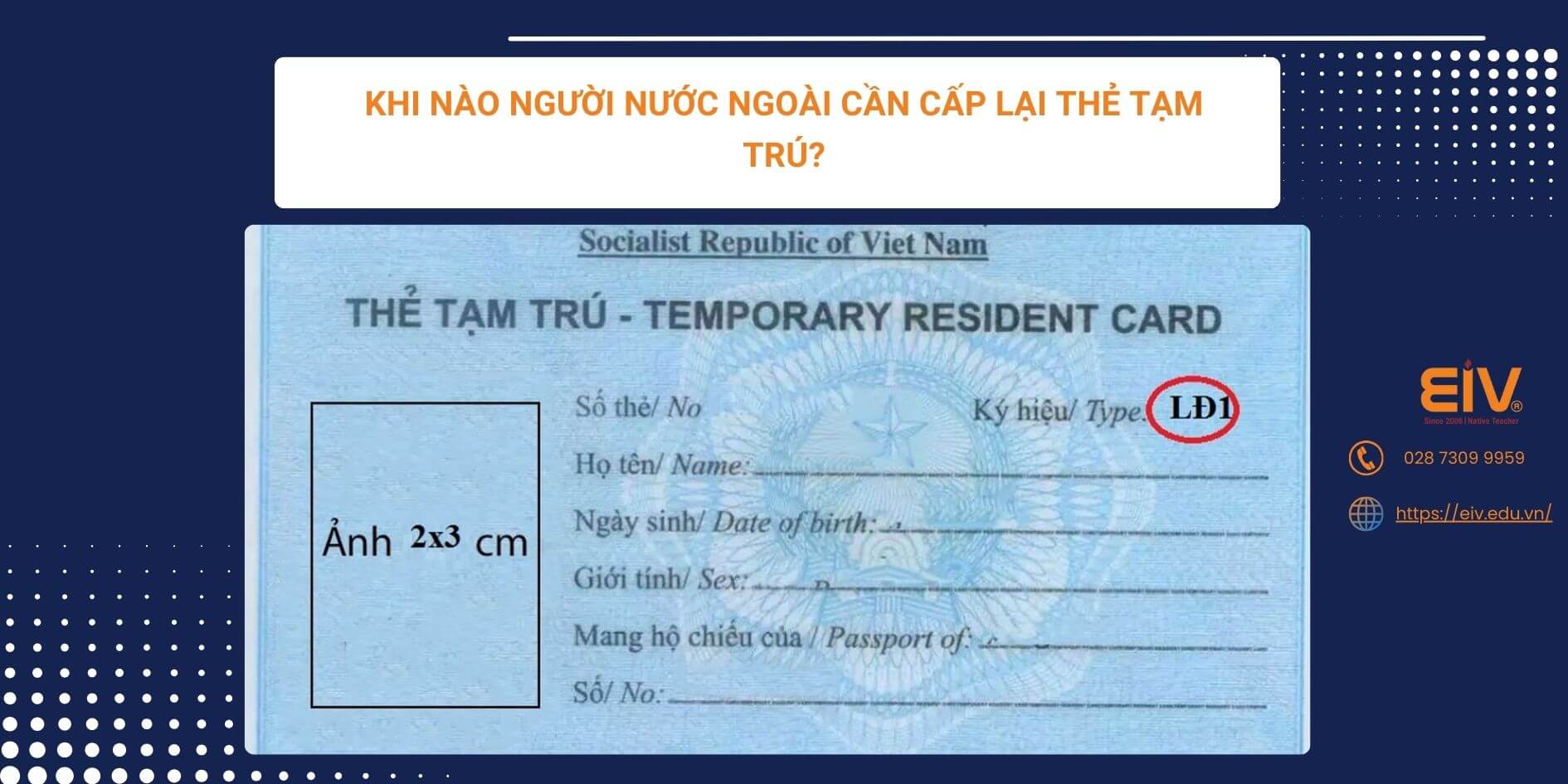 Khi Nào Người Nước Ngoài Cần Cấp Lại Thẻ Tạm Trú