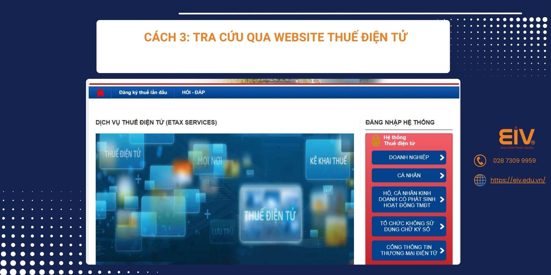 Cách 3: Tra Cứu Qua Website Thuế Điện Tử