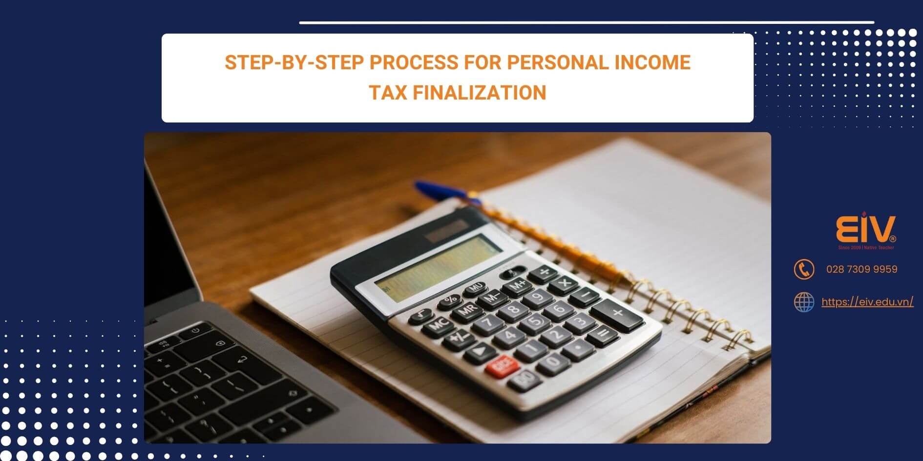 Step-by-step process for personal income tax finalization