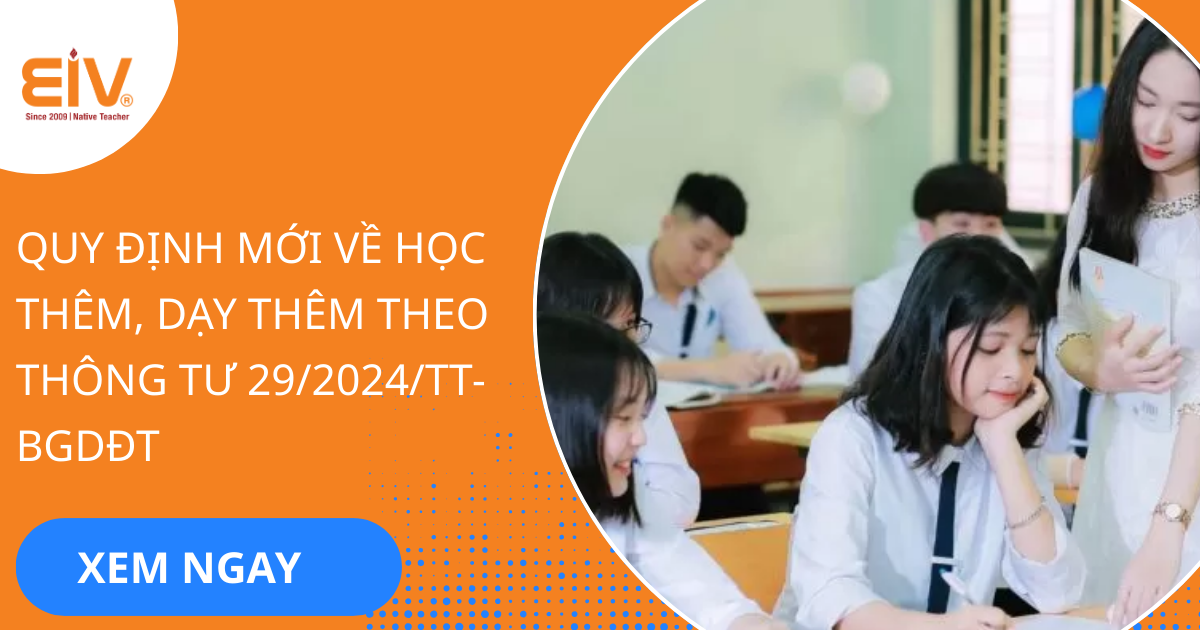 Quy dinh moi ve hoc them day them theo Thong tu 292024TT BGDDT